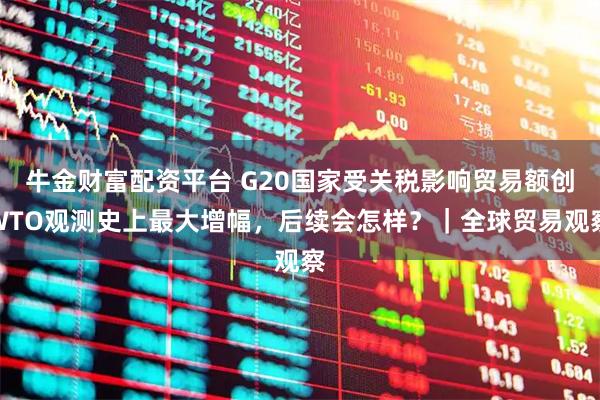 牛金财富配资平台 G20国家受关税影响贸易额创WTO观测史上最大增幅，后续会怎样？｜全球贸易观察